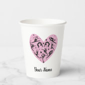 Rhythmic Gymnastics Travel Mug with Lid 紙コップ (裏面)