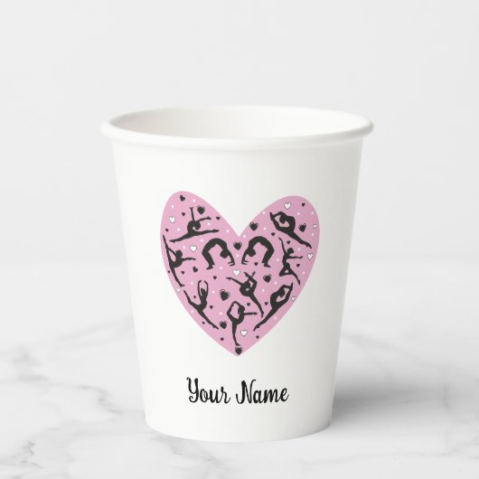 Rhythmic Gymnastics Travel Mug with Lid 紙コップ (正面)
