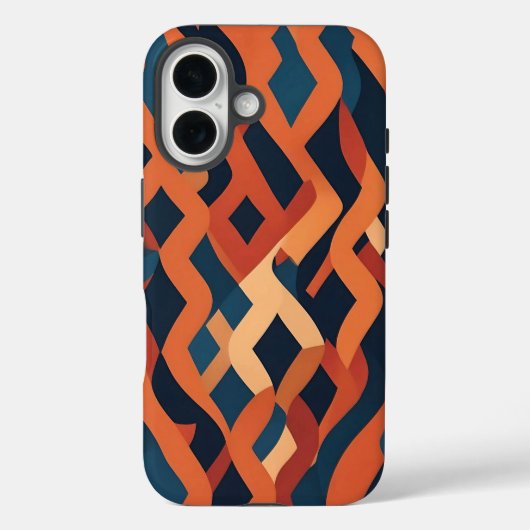Rhythmic Pattern inspired by Carpet Weaving Case-Mate iPhoneケース (裏面)