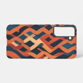 Rhythmic Pattern inspired by Carpet Weaving Samsung Galaxyケース (裏面横)