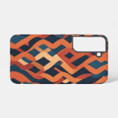 Rhythmic Pattern inspired by Carpet Weaving Samsung Galaxyケース (裏面横)