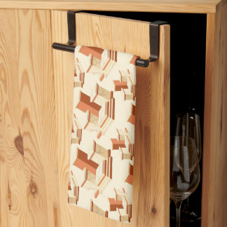 Rhythmic stack of marble pedestals and steps キッチンタオル