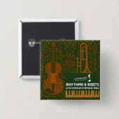 Rhythms & Roots Button 缶バッジ (正面&裏面)