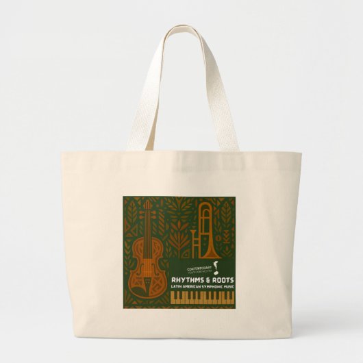 Rhythms & Roots Tote Bag ラージトートバッグ (正面)