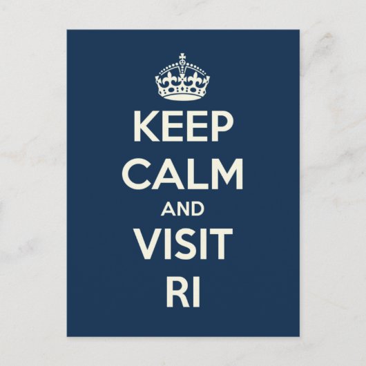 RI保ポストカードに落ち着いて訪問 ポストカード (正面)