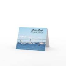 RI Newport Bridgeノートカード