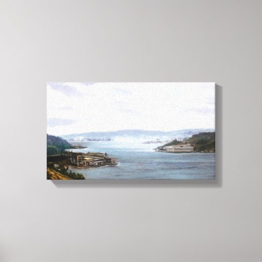 Ría de Ferrol (A Coruña)/Estuary of Ferrol キャンバスプリント (正面)