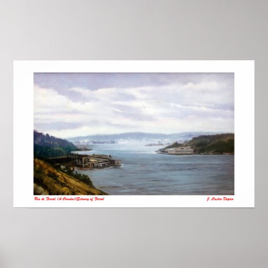 Ría de Ferrol (A Coruña)/Estuary of Ferrol ポスター (正面)