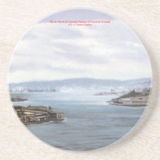 Ria de Frol (A Coruina)/Frolの河口 コースター (正面)