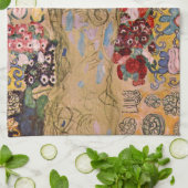 Ria Munkの死後のポートレートバイグスタフクリムト キッチンタオル (折り畳み)