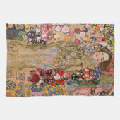 Ria Munkの死後のポートレートバイグスタフクリムト キッチンタオル (横)