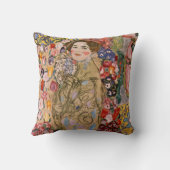 Ria Munkの死後のポートレートバイグスタフクリムト クッション (裏面)