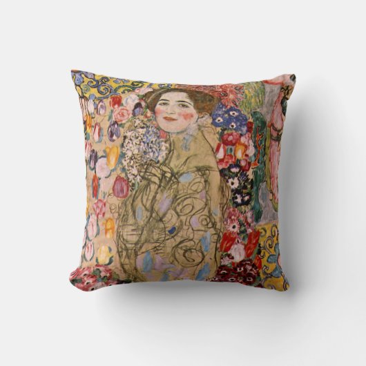 Ria Munkの死後のポートレートバイグスタフクリムト クッション (正面)
