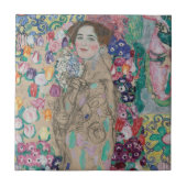 Ria Munkの死後のポートレートバイグスタフクリムト タイル (正面)