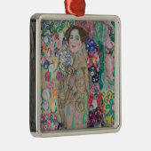 Ria Munkの死後のポートレートバイグスタフクリムト メタルオーナメント (右)