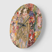Ria Munkの死後のポートレートバイグスタフクリムト ラージ壁時計 (傾斜)