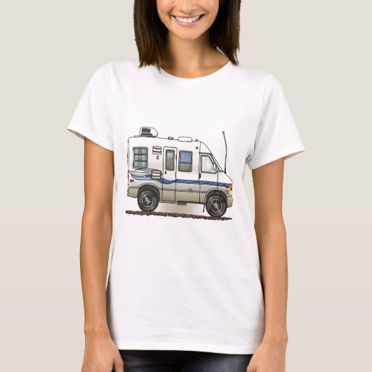 RialtaのWinnebagoのキャンピングカーRV Tシャツ (正面)