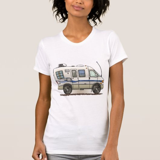RialtaのWinnebagoのキャンピングカーRV Tシャツ (正面)