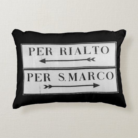 Rialtoのためのベニス、イタリアの印及びサンMarco - Cushio アクセントクッション (正面)