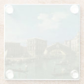 Rialto橋、ベニス ガラスコースター (裏面)