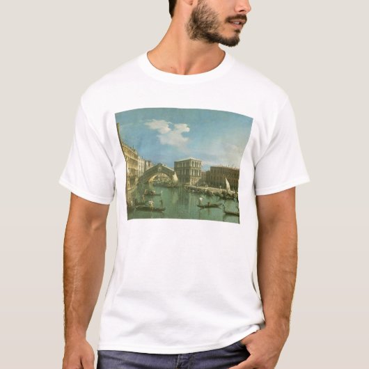 Rialto橋、ベニス Tシャツ (正面)