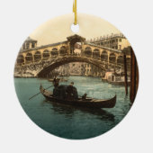 Rialto橋I、ベニス、イタリア セラミックオーナメント (裏面)