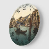 Rialto橋I、ベニス、イタリア ラージ壁時計 (傾斜)