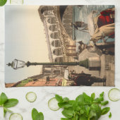 Rialto橋II、ベニス、イタリア キッチンタオル (折り畳み)