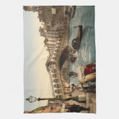 Rialto橋II、ベニス、イタリア キッチンタオル (縦)