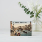 Rialto橋II、ベニス、イタリア 名刺 (スタンド正面)