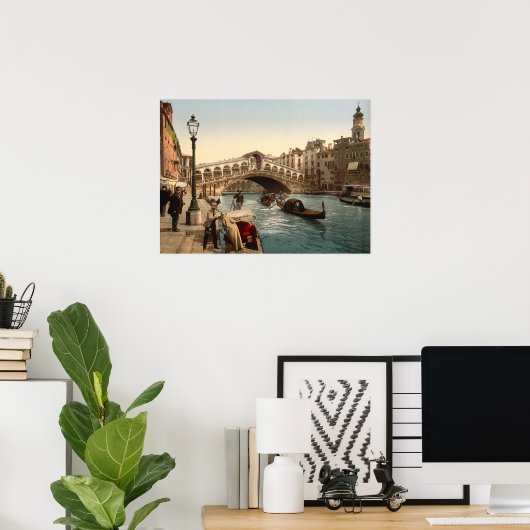 Rialto Bridge II, Venice, Italy ポスター (ホームオフィス)