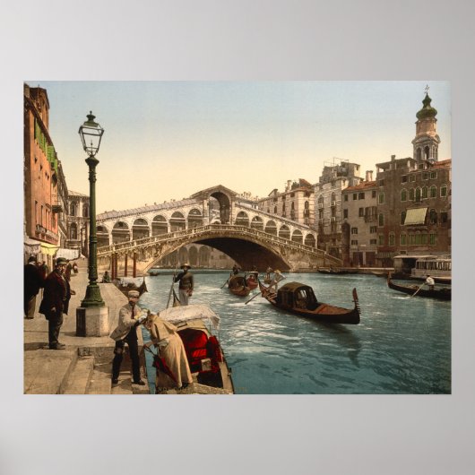 Rialto Bridge II, Venice, Italy ポスター (正面)