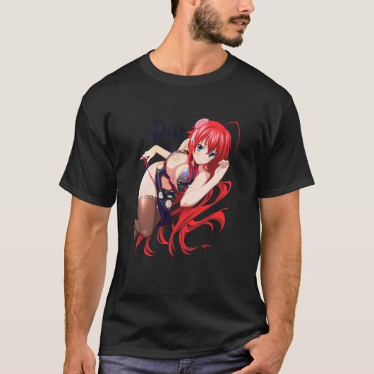 Rias Gremory Oppai Ecchi High School DxD Tシャツ (正面)