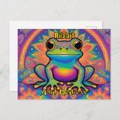 RibbitとGroovyビファンキーーブを放射 ポストカード (正面/裏面)