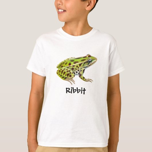 RibbitのカエルはTシャツをからかいます Tシャツ (正面)