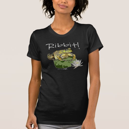 Ribbit! Frog Life Graphic Virginia Wright  Tシャツ (正面)
