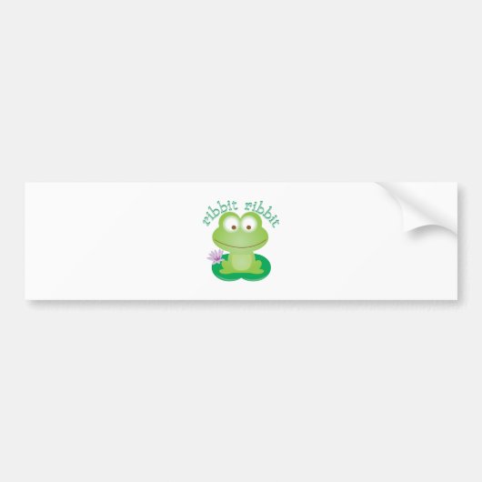 Ribbit Ribbit バンパーステッカー (正面)