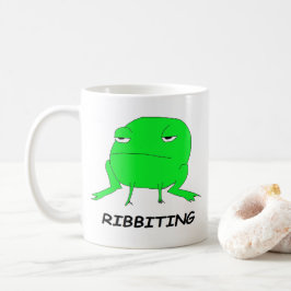 Ribbitingのカエルの動物のしゃれのマグ コーヒーマグカップ