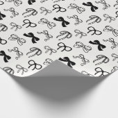 Ribbon Bow Pattern Christmas ラッピングペーパー (角)