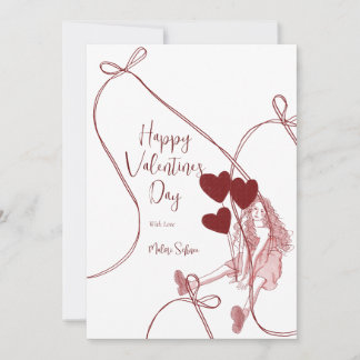 Ribbon Bows & Heart Balloons – Valentine’s Day シーズンカード