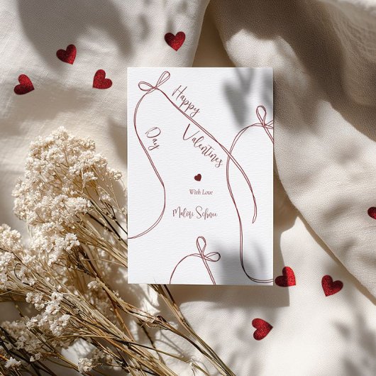 Ribbon Bows – Modern Happy Valentine’s Day  シーズンカード