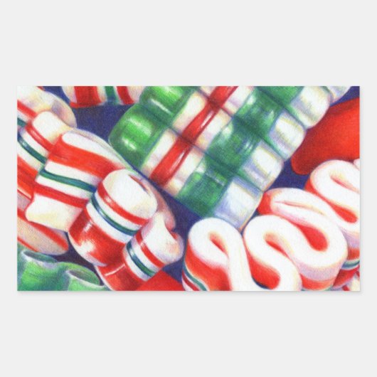 RIBBON CANDY長方形シール 長方形シール (正面)