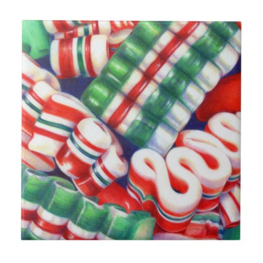 RIBBON CANDY 4.25" セラミックタイル (正面)