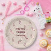 Ribbon & Confetti Any Age Birthday Party ペーパープレート (パーティー)