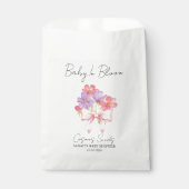 Ribbon | Cosmos Seeds Baby Shower Favor Bag フェイバーバッグ (正面)
