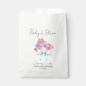 Ribbon | Cosmos Seeds Baby Shower Favor Bag フェイバーバッグ (正面)