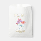 Ribbon | Cosmos Seeds Baby Shower Favor Bag フェイバーバッグ (正面)