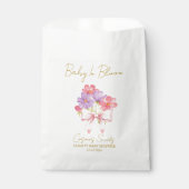 Ribbon | Cosmos Seeds Baby Shower Favor Bag フェイバーバッグ (正面)