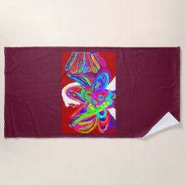 Ribbon Fairy's Day Out  ビーチタオル