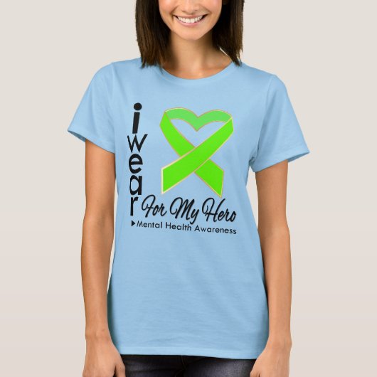 Ribbon For My Hero - Mental Health認識度 Tシャツ (正面)